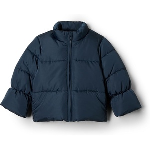 Amazon Essentials x Sofia Grainge Toddler and Baby Girls’ Heavyweight Fleece Lined Taffeta Puffer Jacket(Blue)