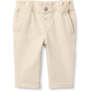 Amazon Essentials x Sofia Grainge Toddler and Baby Girls’ Straight Leg Jean with Ruffle(Ivory)