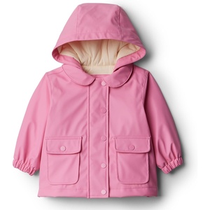 Amazon Essentials x Sofia Grainge Toddler and Baby Girls’ Water-Repellent Rain Jacket(Candy Pink)