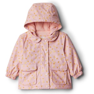 Amazon Essentials x Sofia Grainge Toddler and Baby Girls’ Water-Repellent Rain Jacket(Light Pink Giraffe)