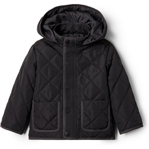 Amazon Essentials x Sofia Grainge Unisex Toddlers and Babies’ Midweight Field Jacket with Hood(Black)