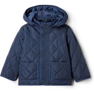 Amazon Essentials x Sofia Grainge Unisex Toddlers and Babies’ Midweight Field Jacket with Hood(Dark Navy)