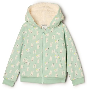 Amazon Essentials x Sofia Grainge Unisex Toddlers and Babies’ Zip Hoodie Sweatshirt(Pale Green Rabbits)