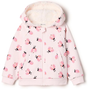 Amazon Essentials x Sofia Grainge Unisex Toddlers and Babies’ Zip Hoodie Sweatshirt(Pale Pink Small Ladybugs)