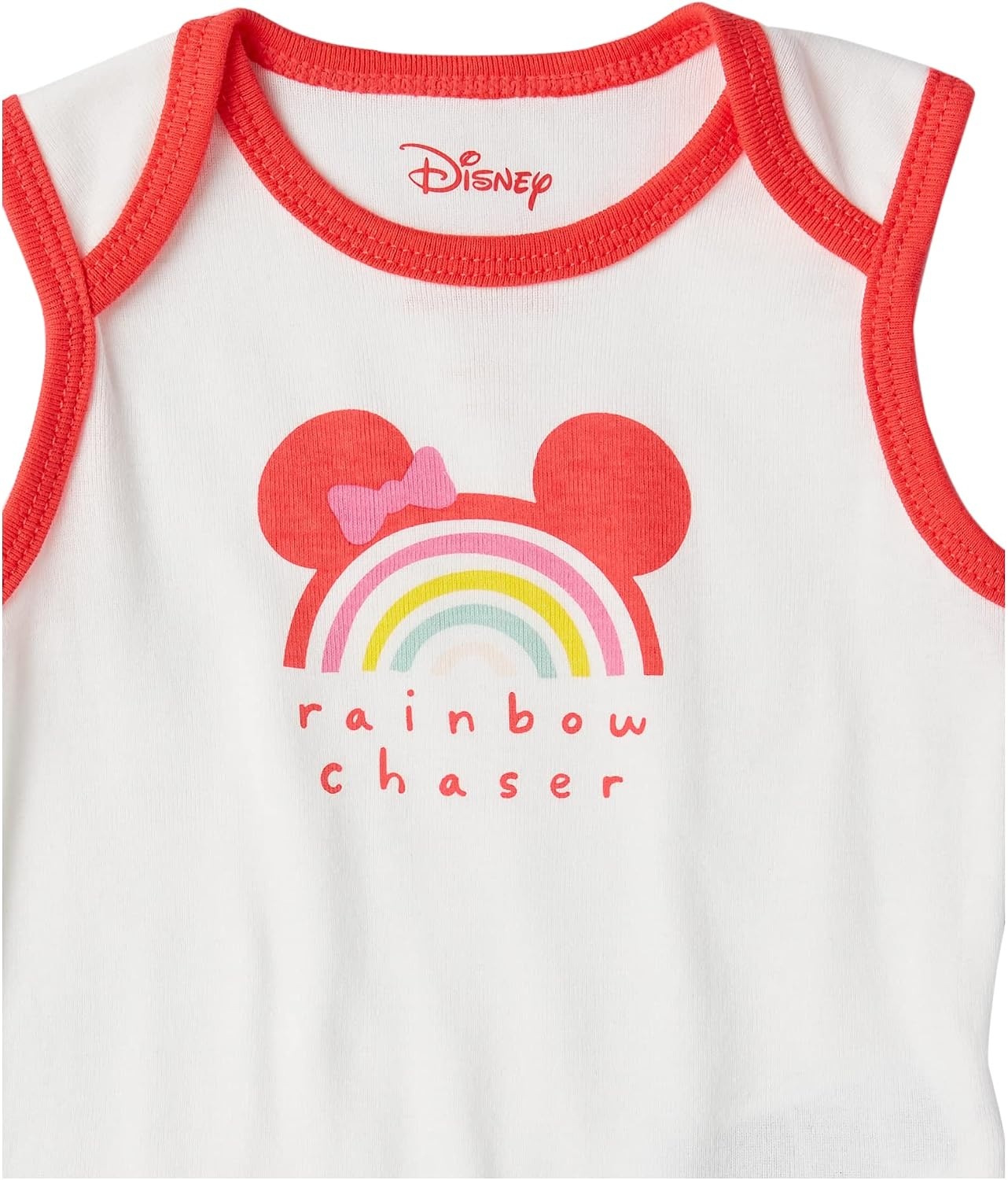 image:imageAmazon Essentials Disney Star Wars Princess Baby Girls Sleeveless Bodysuits Pack of 6Minnie Rainbow Chaser