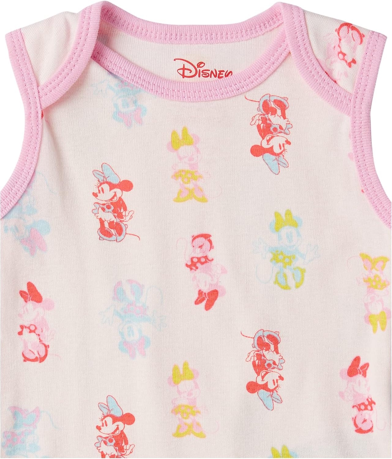 image:imageAmazon Essentials Disney Star Wars Princess Baby Girls Sleeveless Bodysuits Pack of 6Minnie Rainbow Chaser