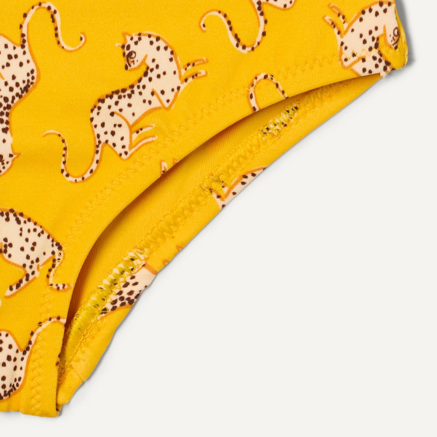 image:imageAmazon Essentials Girls and Toddlers CrossBack Bikini Set with QuickDry FabricGolden Yellow Beige Leopard