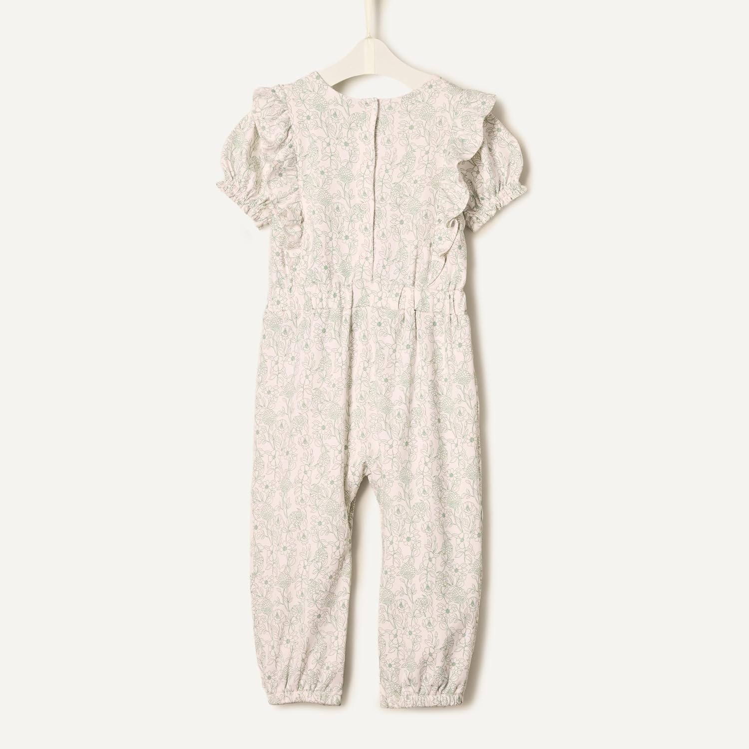 image:imageAmazon Essentials x Sofia Grainge Toddlers and Baby Girls Ruffle RomperPale Pink Sketch Floral