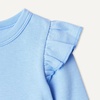 Amazon Essentials Baby Girls’ Long-Sleeved Ruffle Bodysuits, Pack of 2(Cornflower Blue/French Stripe)