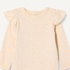 Amazon Essentials Baby Girls’ Long-Sleeved Ruffle Bodysuits, Pack of 2(Oatmeal Heather/Pale Pink)