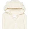 Amazon Essentials Unisex Babies’ Hooded Sherpa Fleece Bunting Suit(Ivory)
