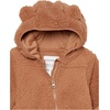 Amazon Essentials Unisex Babies’ Hooded Sherpa Fleece Bunting Suit(Light Caramel)