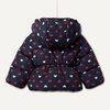 Amazon Essentials x Sofia Grainge Girls’ Water-Repellent Hooded Puffer Jacket(Navy Hearts)