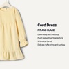 Amazon Essentials x Sofia Grainge Toddler and Baby Girls’ Longsleeve Corduroy Dress(Butter Yellow)