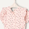 Amazon Essentials x Sofia Grainge Toddlers and Baby Girls’ Ruffle Romper(Pale Pink Small Ladybugs)