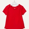 Amazon Essentials x Sofia Grainge Unisex Babies’ Short Sleeve Crewneck Bodysuit, Pack of 3(Ivory/Red/Apple Hearts)