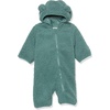 Amazon Essentials Unisex Babies’ Hooded Sherpa Fleece Bunting Suit(Dark Sage Green)