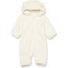 Amazon Essentials Unisex Babies’ Hooded Sherpa Fleece Bunting Suit(Ivory)