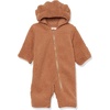 Amazon Essentials Unisex Babies’ Hooded Sherpa Fleece Bunting Suit(Light Caramel)
