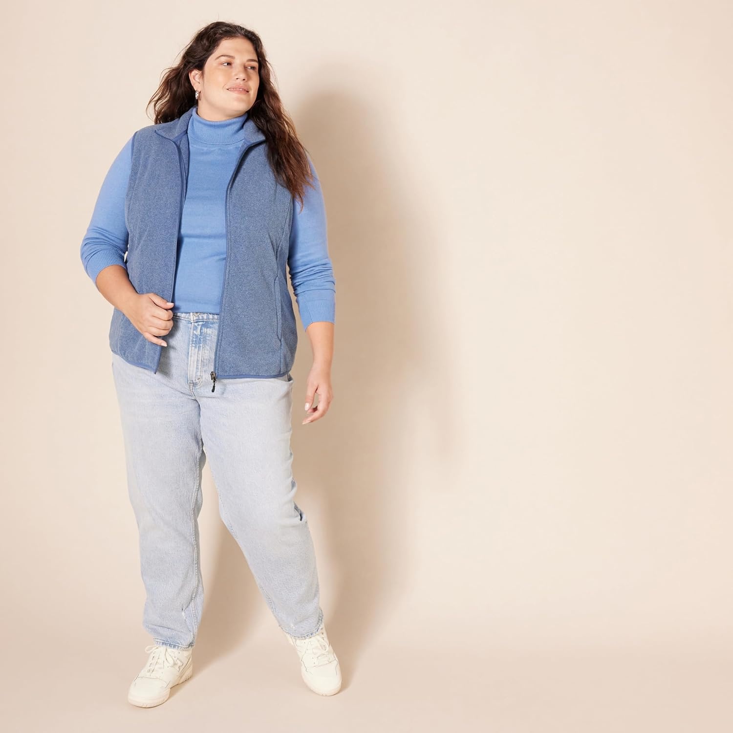 image:imageAmazon Essentials Womens ClassicFit Lightweight LongSleeve SweaterCornflower Blue