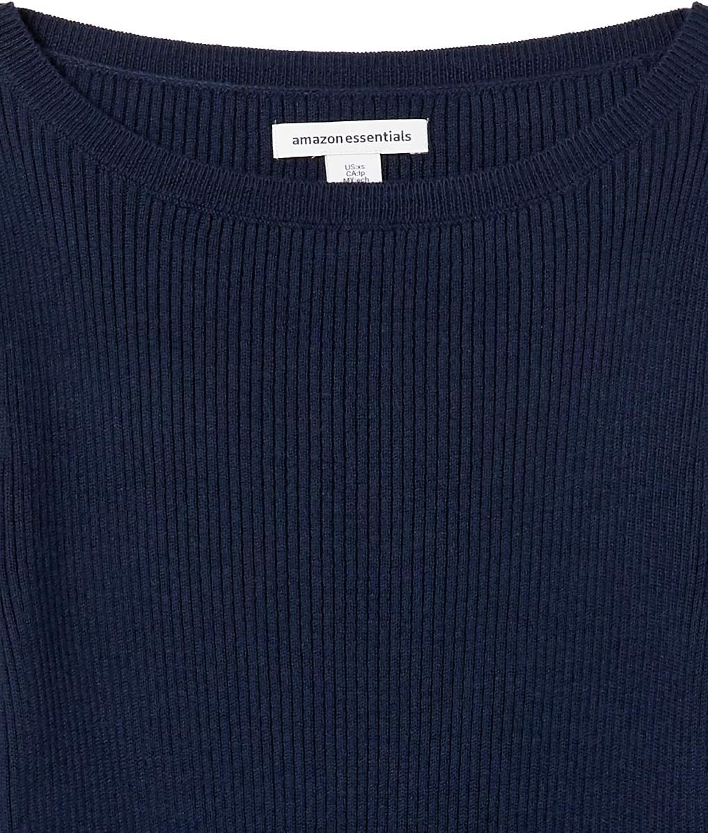 image:imageAmazon Essentials Womens ClassicFit Lightweight LongSleeve SweaterNavy