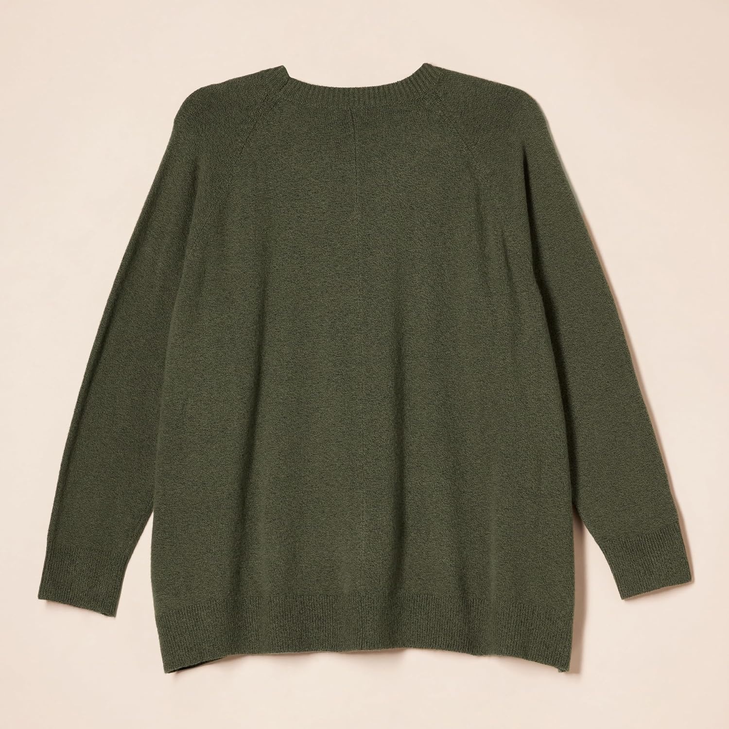 image:imageAmazon Essentials Womens Crewneck Sweater ClassicFit Soft Touch Long Sleeve PlusSize AvailableDark Olive