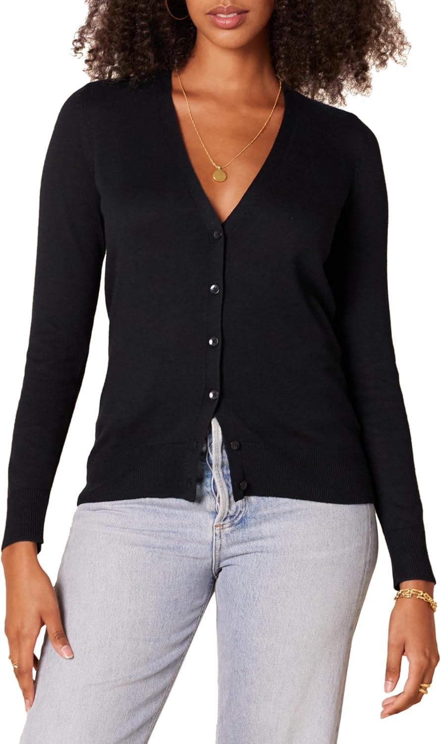 image:imageAmazon Essentials Womens Lightweight Cardigan SweaterBlack