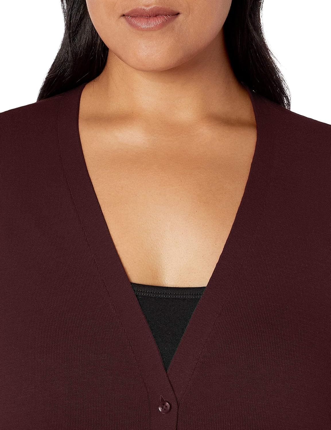 image:imageAmazon Essentials Womens Lightweight Cardigan SweaterBurgundy