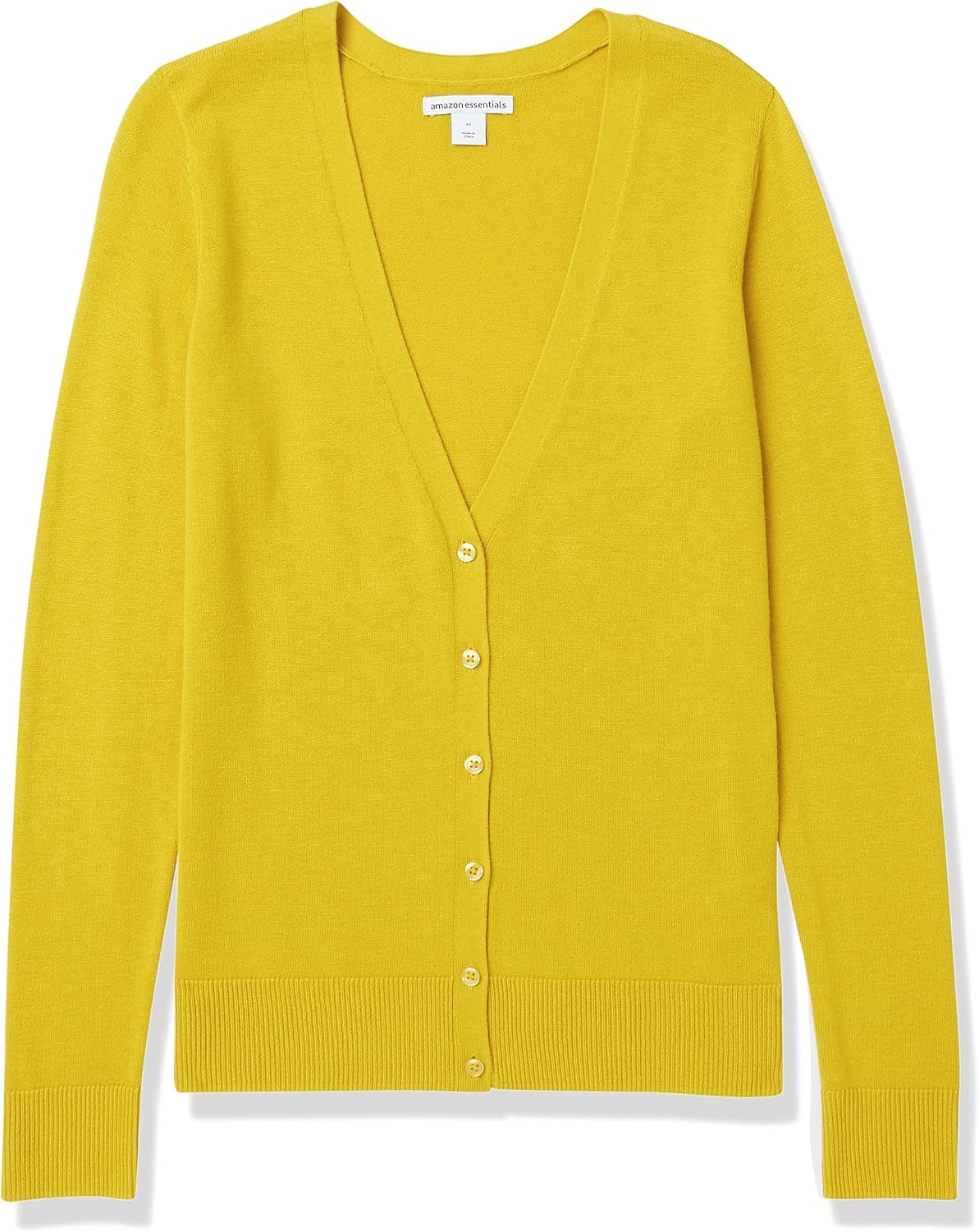 image:imageAmazon Essentials Womens Lightweight Cardigan SweaterDark Yellow