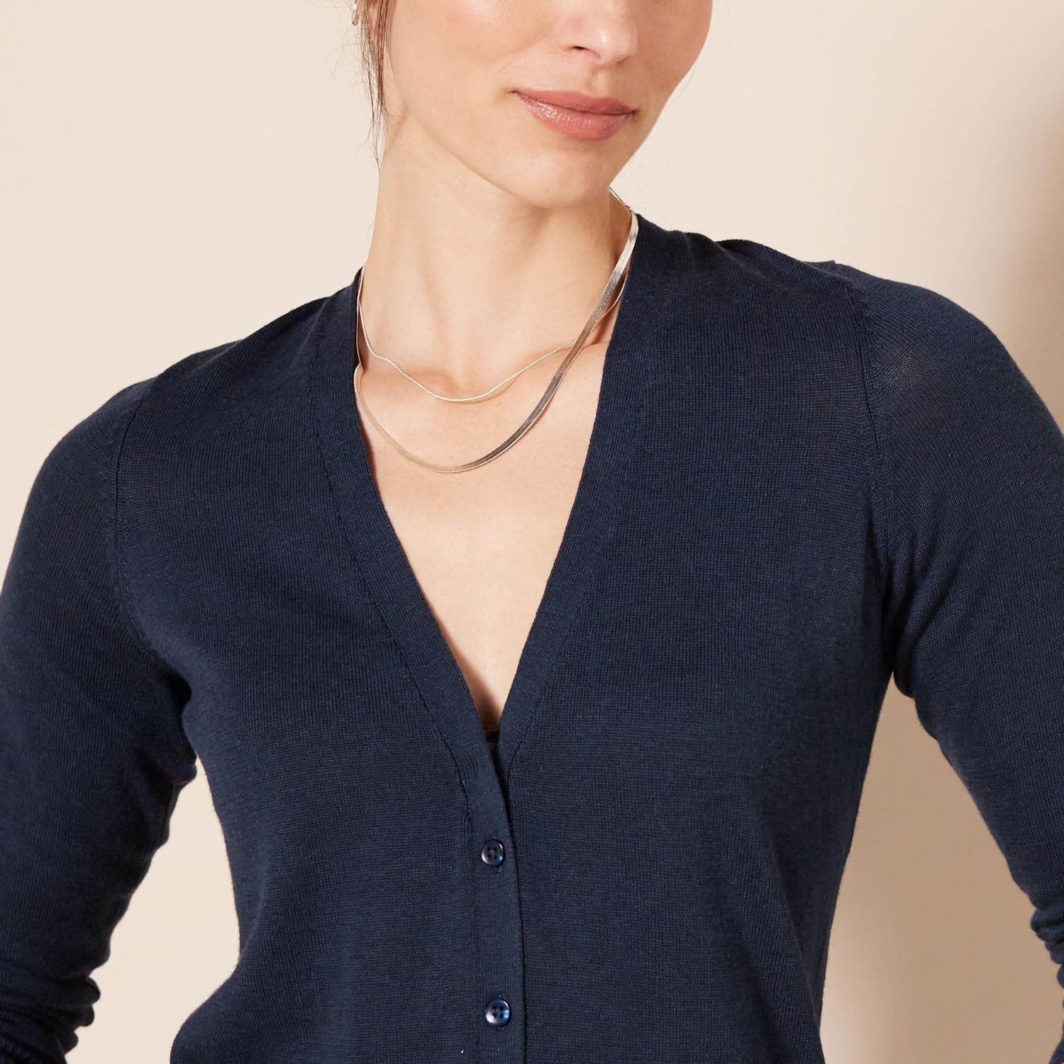 image:imageAmazon Essentials Womens Lightweight Cardigan SweaterNavy