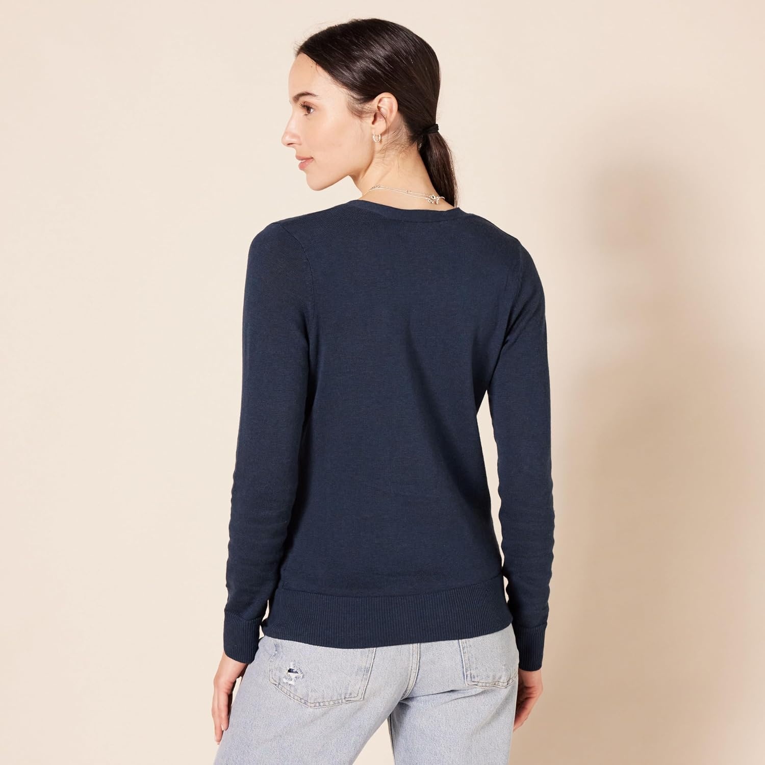 image:imageAmazon Essentials Womens Lightweight Cardigan SweaterNavy