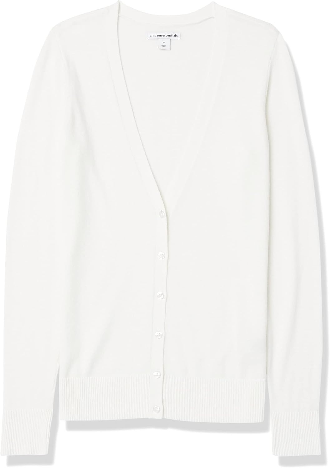 image:imageAmazon Essentials Womens Lightweight Cardigan SweaterWhite