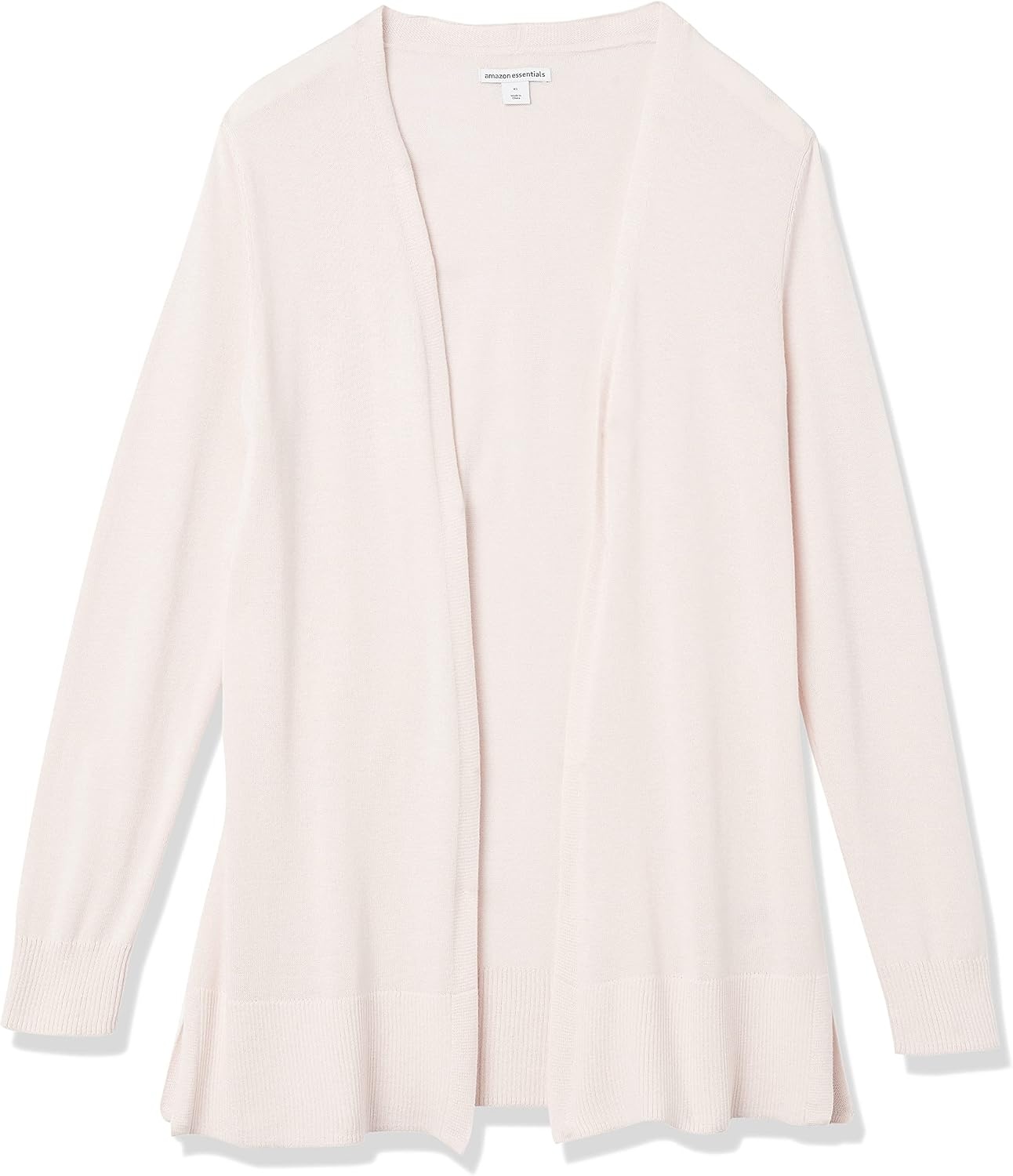 image:imageAmazon Essentials Womens Lightweight LongSleeve OpenFront Long Cardigan Sweater Regular FitPale Pink