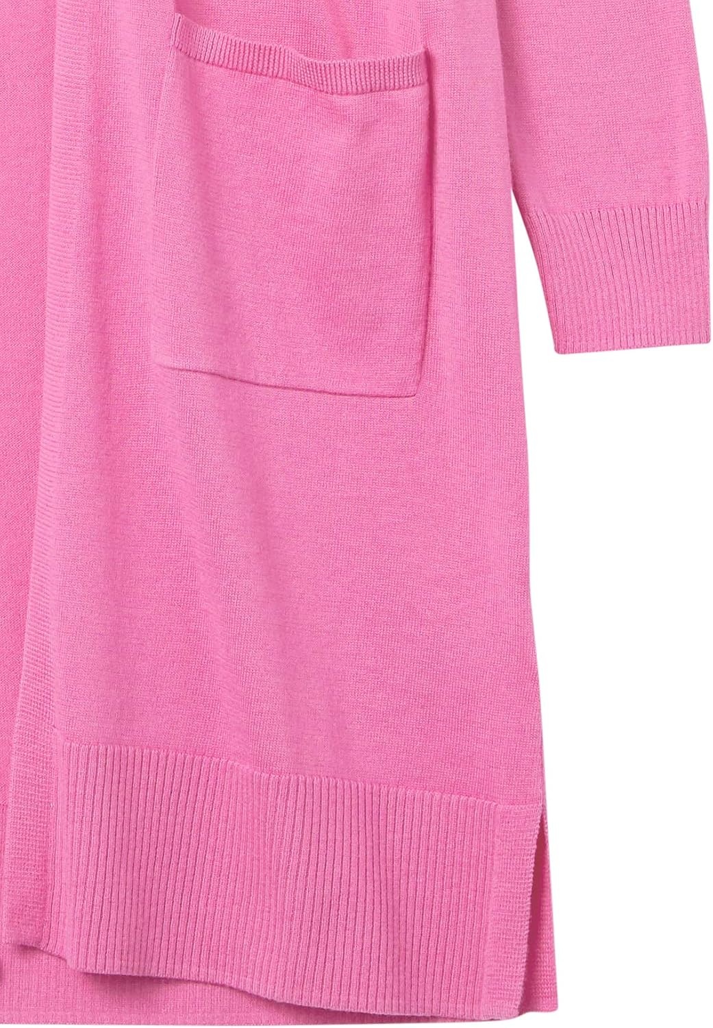 image:imageAmazon Essentials Womens Lightweight Longer Length OpenFront LongSleeve Cardigan SweaterBright Pink