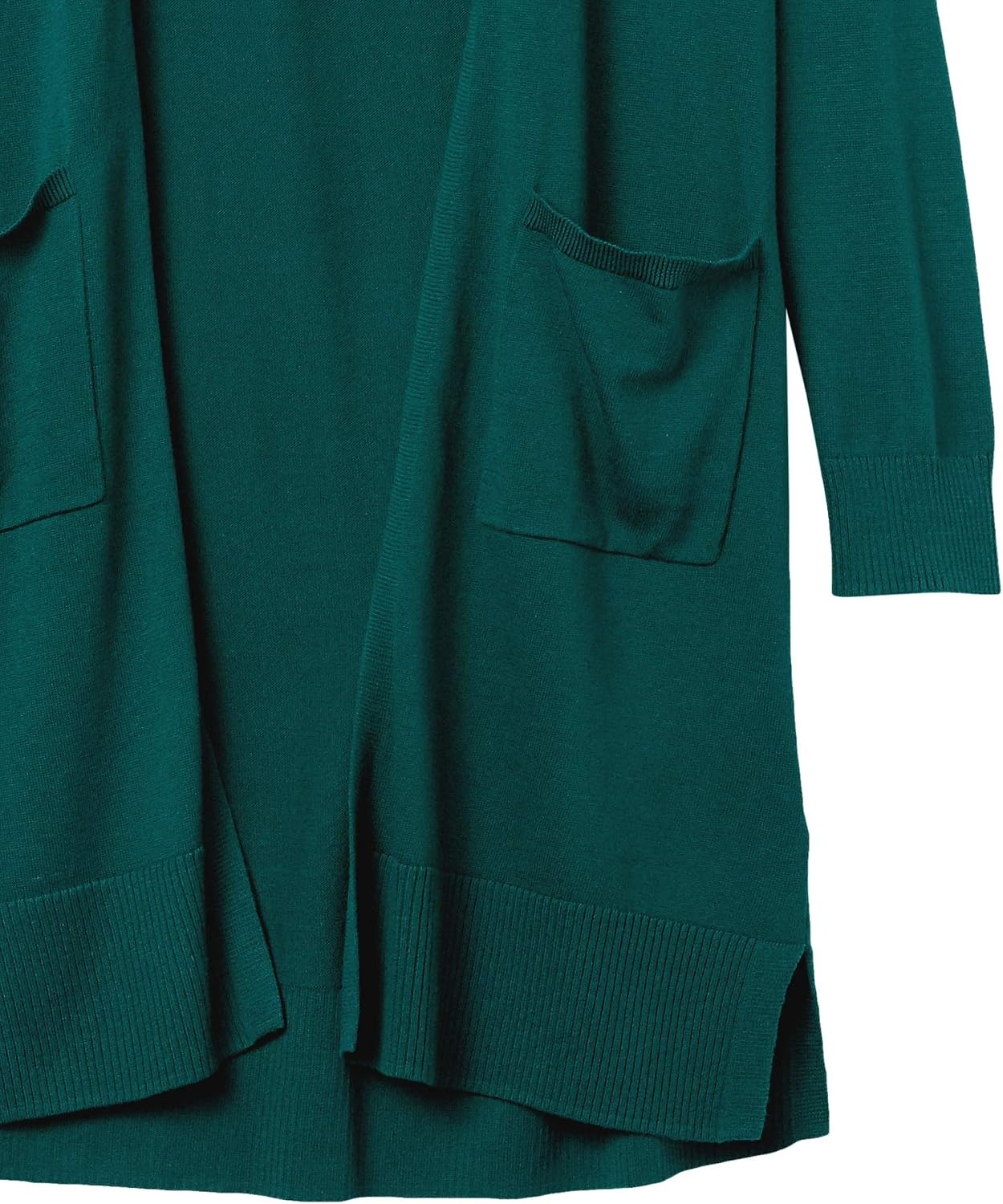 image:imageAmazon Essentials Womens Lightweight Longer Length OpenFront LongSleeve Cardigan SweaterDark Green