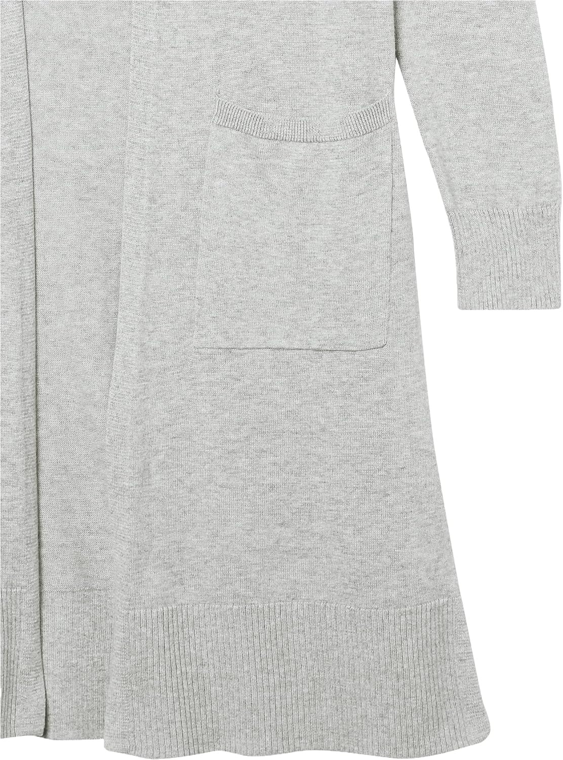 image:imageAmazon Essentials Womens Lightweight Longer Length OpenFront LongSleeve Cardigan SweaterLight Grey Heather