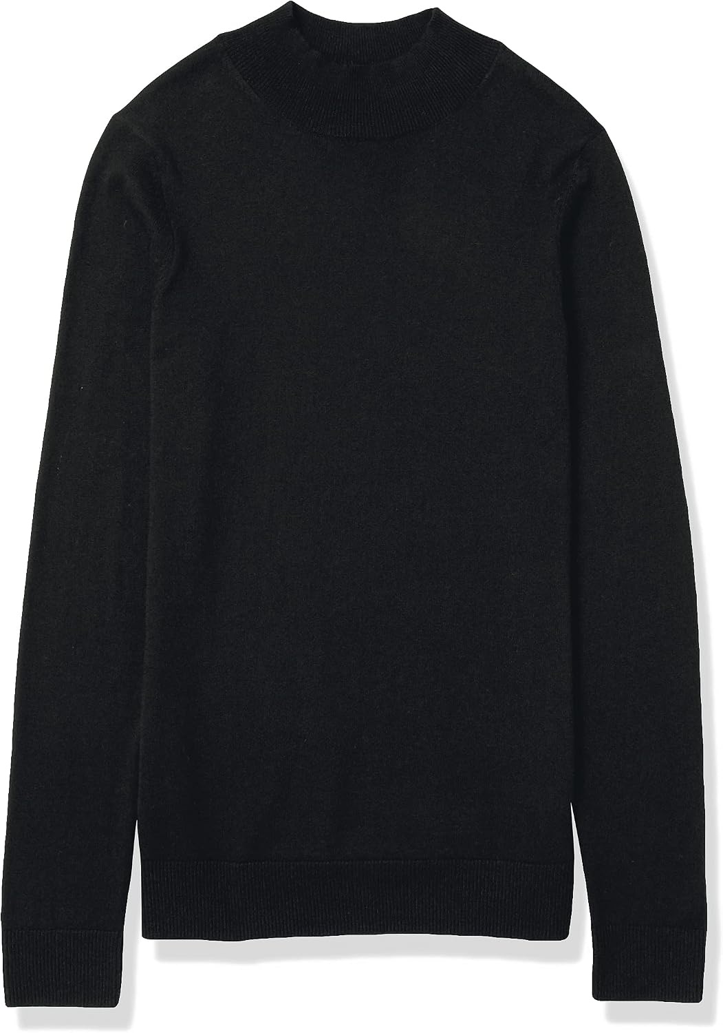 image:imageAmazon Essentials Womens Lightweight Mock Neck Pullover Sweater Regular Fit Available in Plus SizeBlack