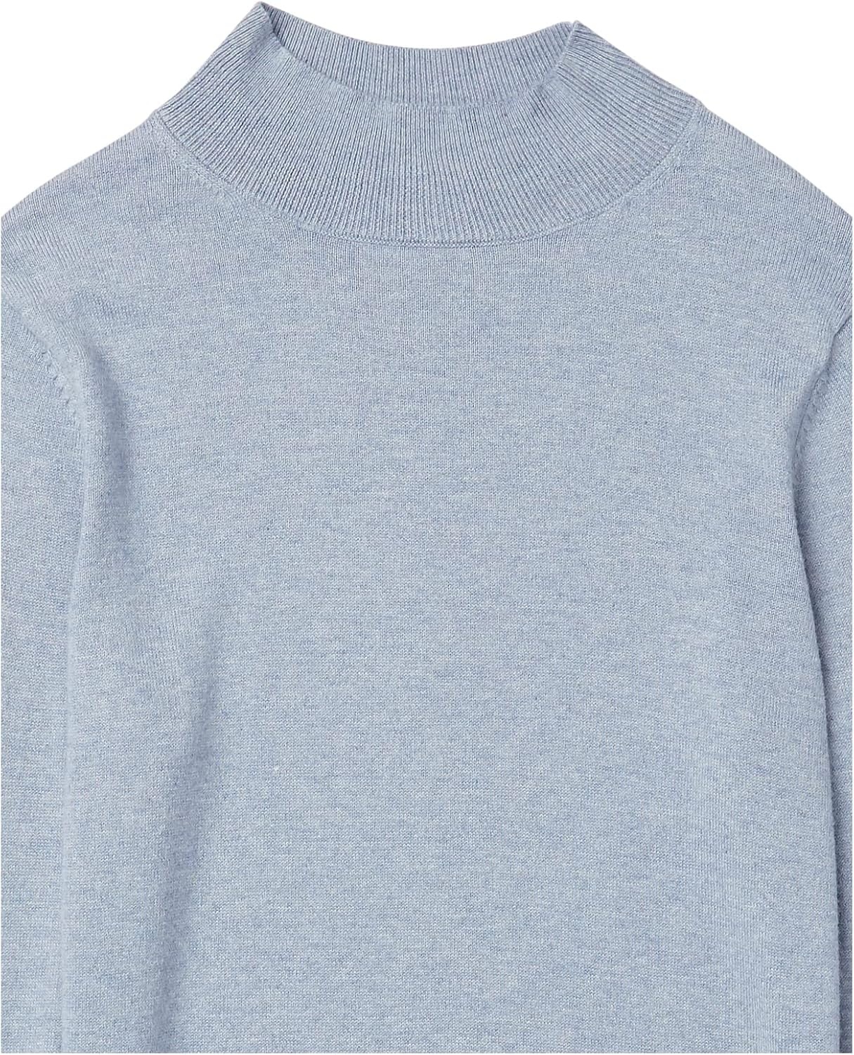 image:imageAmazon Essentials Womens Lightweight Mock Neck Pullover Sweater Regular Fit Available in Plus SizeIndigo Blue Heather