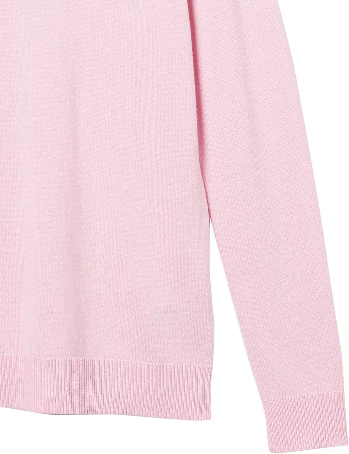 image:imageAmazon Essentials Womens Lightweight Mock Neck Pullover Sweater Regular Fit Available in Plus SizeLight Pink