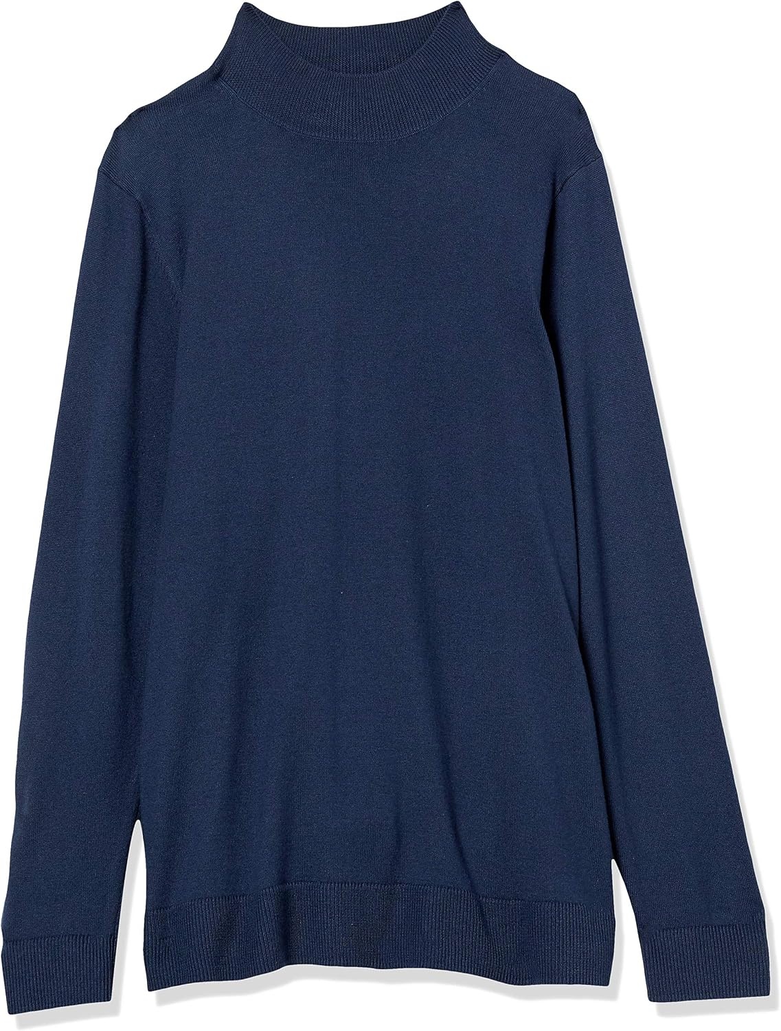 image:imageAmazon Essentials Womens Lightweight Mock Neck Pullover Sweater Regular Fit Available in Plus SizeNavy