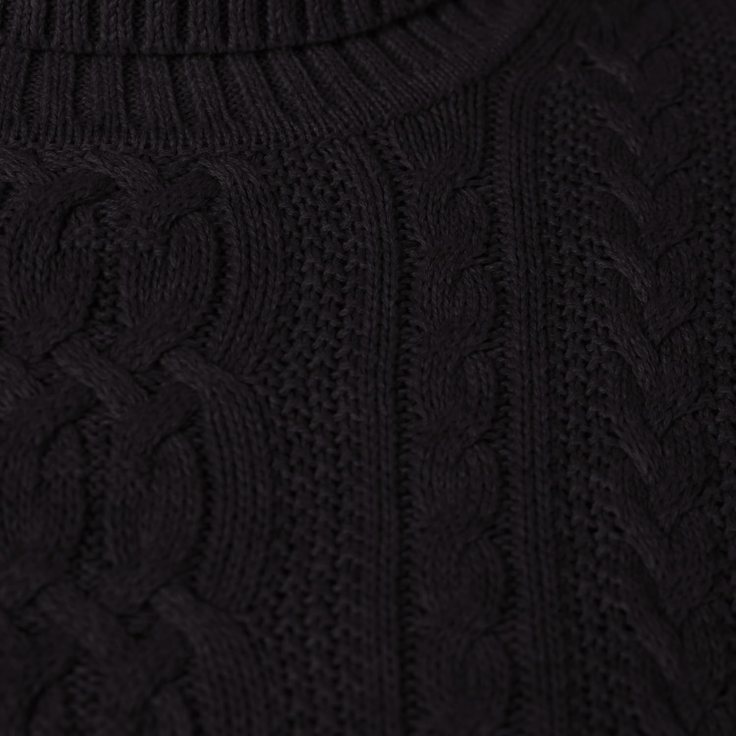 image:imageAmazon Essentials Womens Long Sleeve Fisherman Cable Knit Turtleneck Sweater Available in Plus SizeBlack