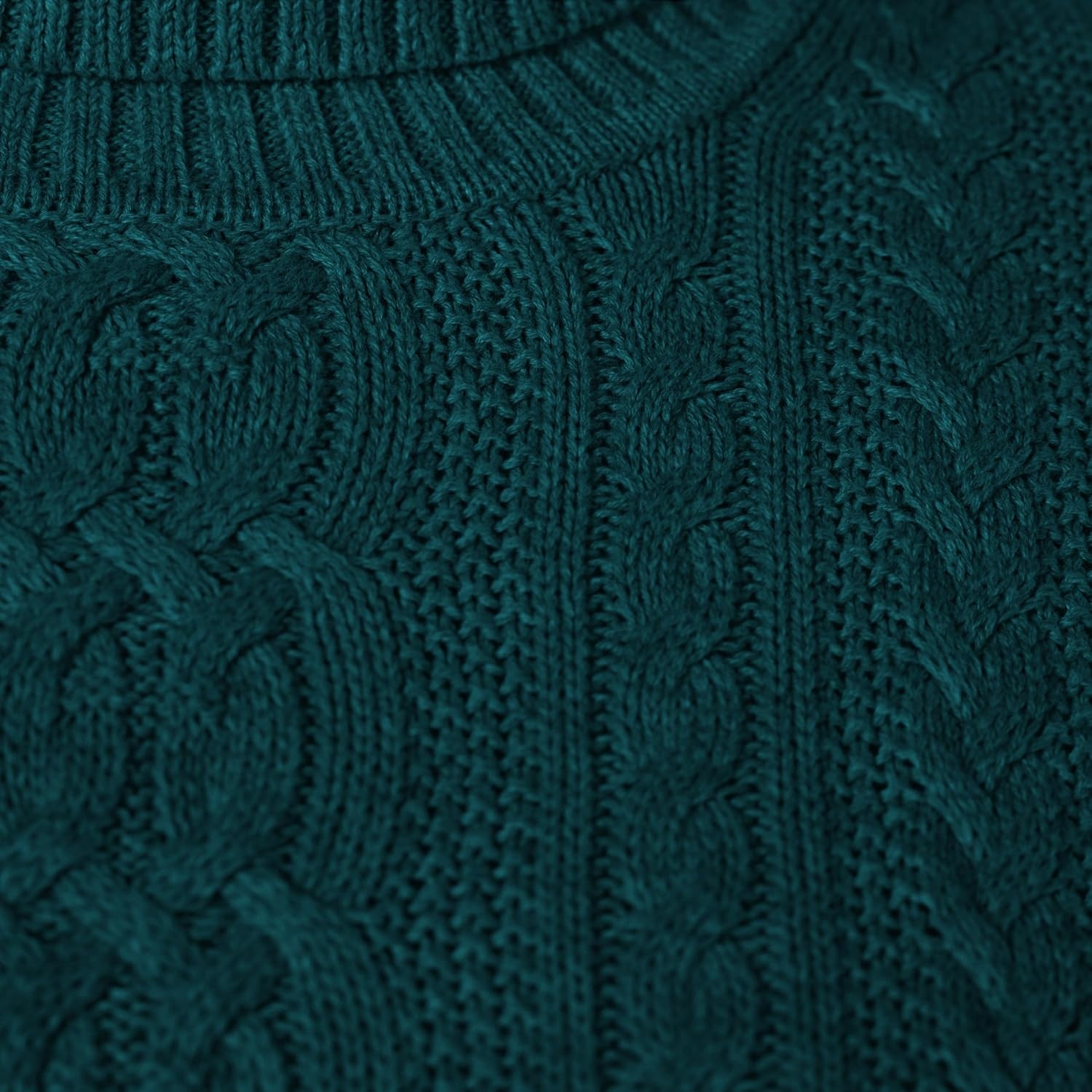 image:imageAmazon Essentials Womens Long Sleeve Fisherman Cable Knit Turtleneck Sweater Available in Plus SizeForest Green
