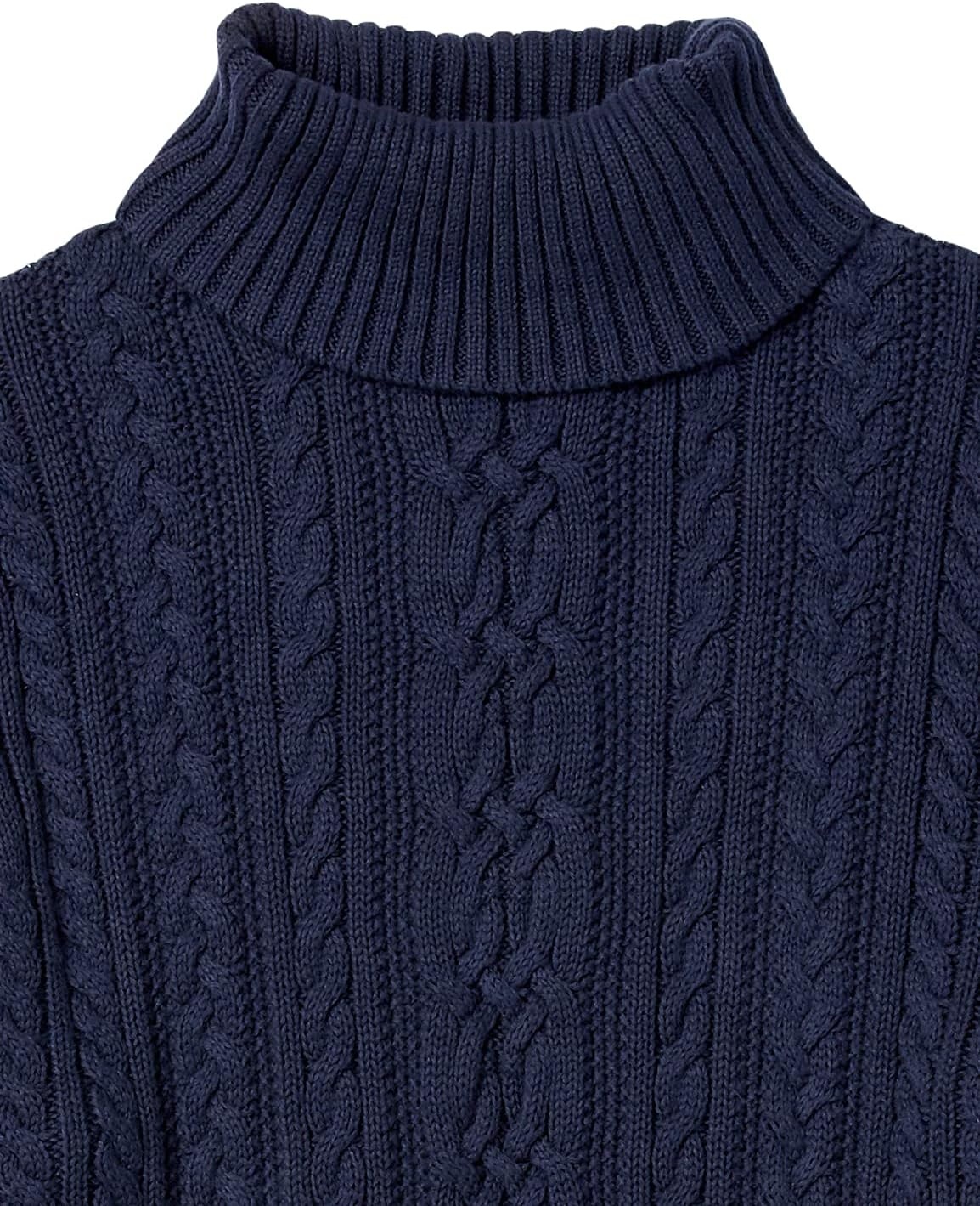 image:imageAmazon Essentials Womens Long Sleeve Fisherman Cable Knit Turtleneck Sweater Available in Plus SizeNavy