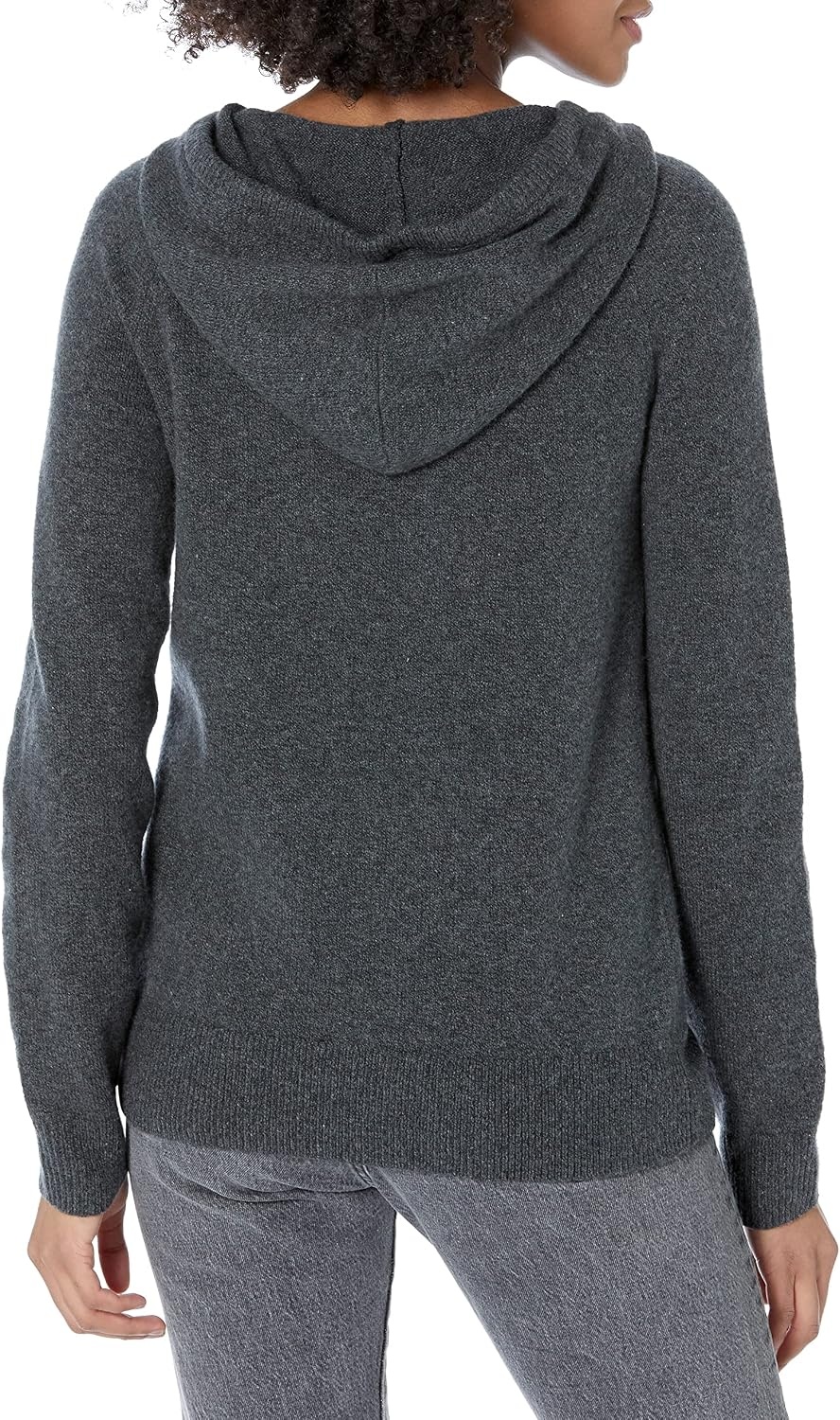 image:imageAmazon Essentials Womens Long Sleeve Soft Touch Hooded Pullover SweaterCharcoal Heather