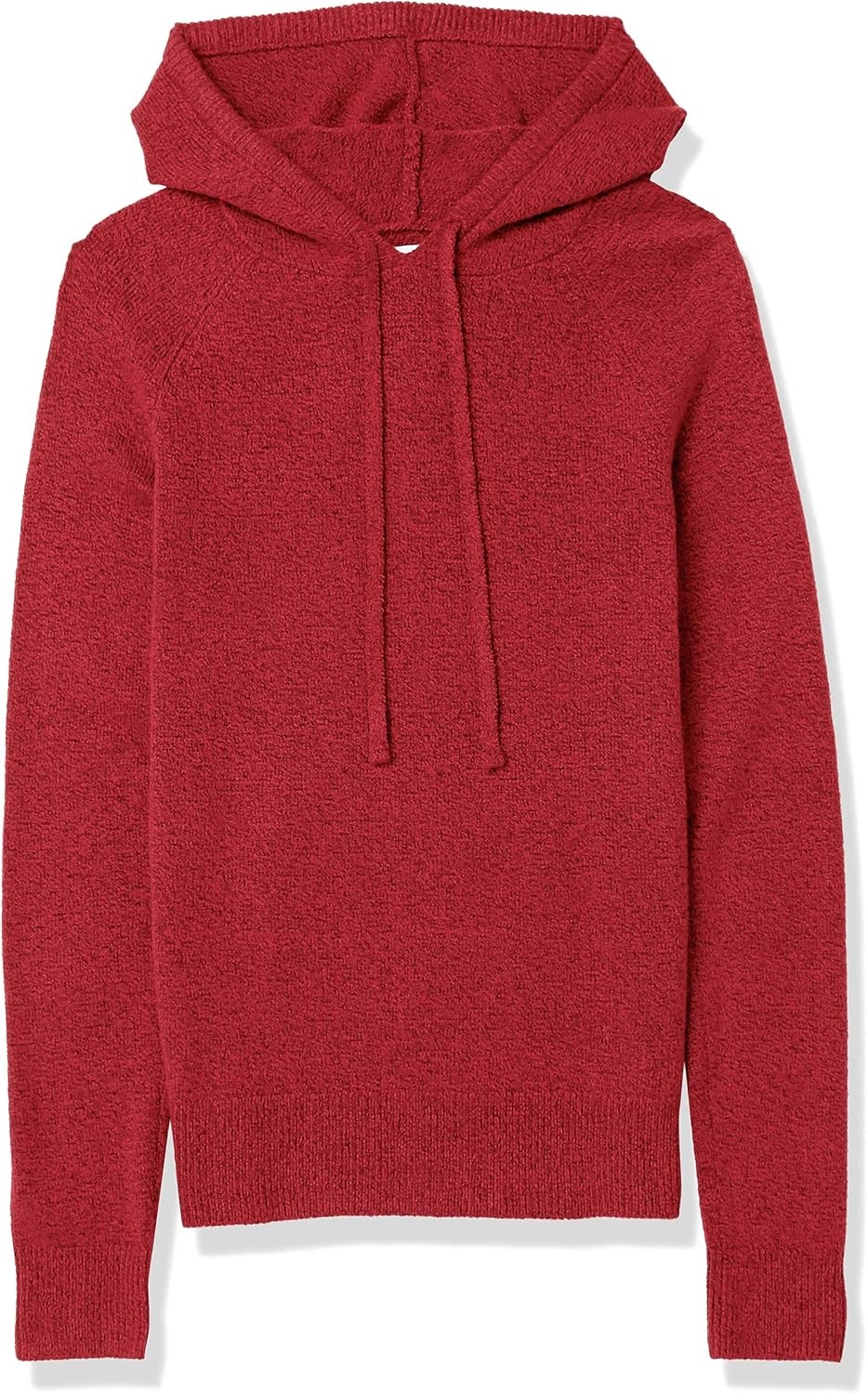 image:imageAmazon Essentials Womens Long Sleeve Soft Touch Hooded Pullover SweaterDark Red