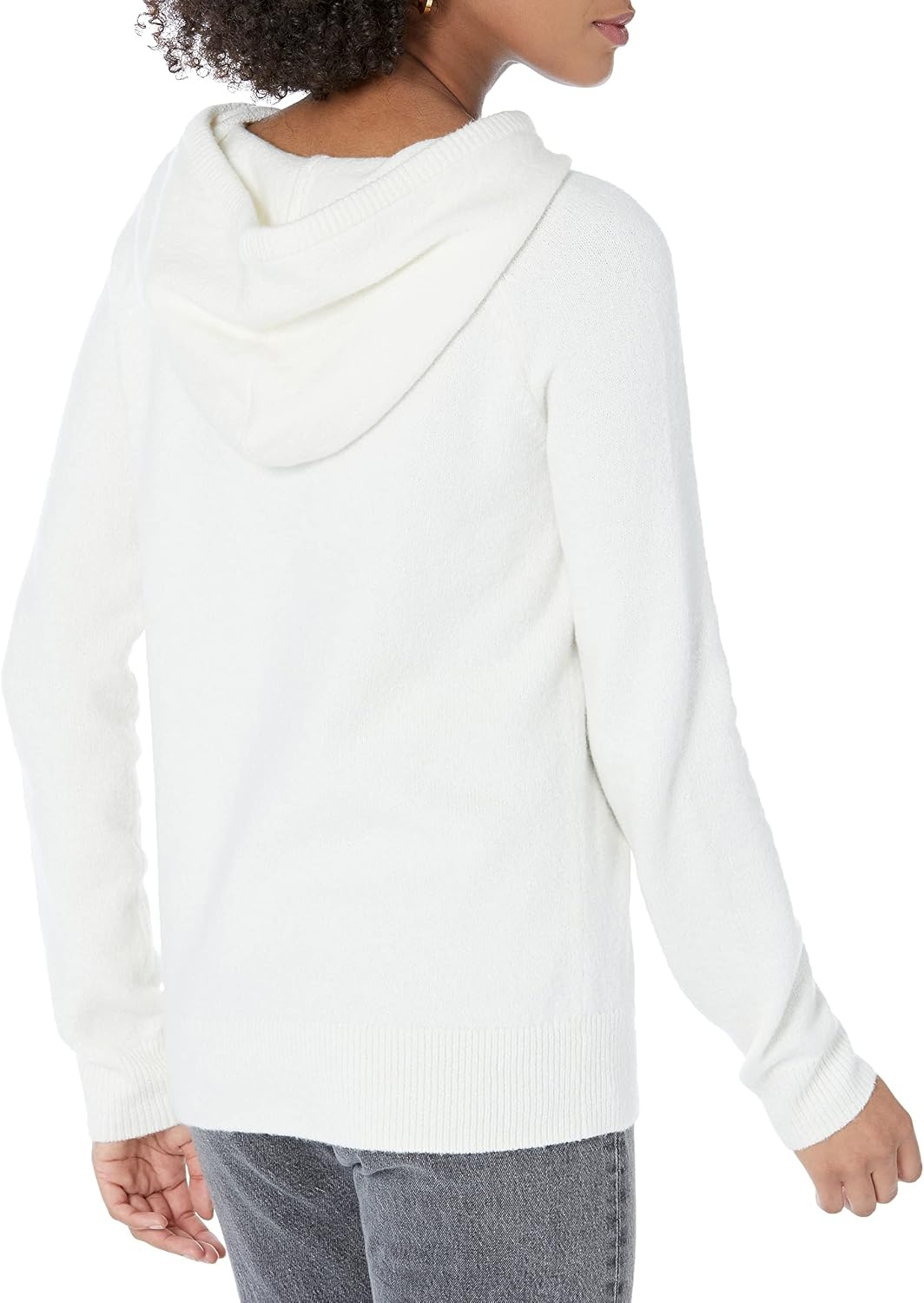 image:imageAmazon Essentials Womens Long Sleeve Soft Touch Hooded Pullover SweaterEggshell White