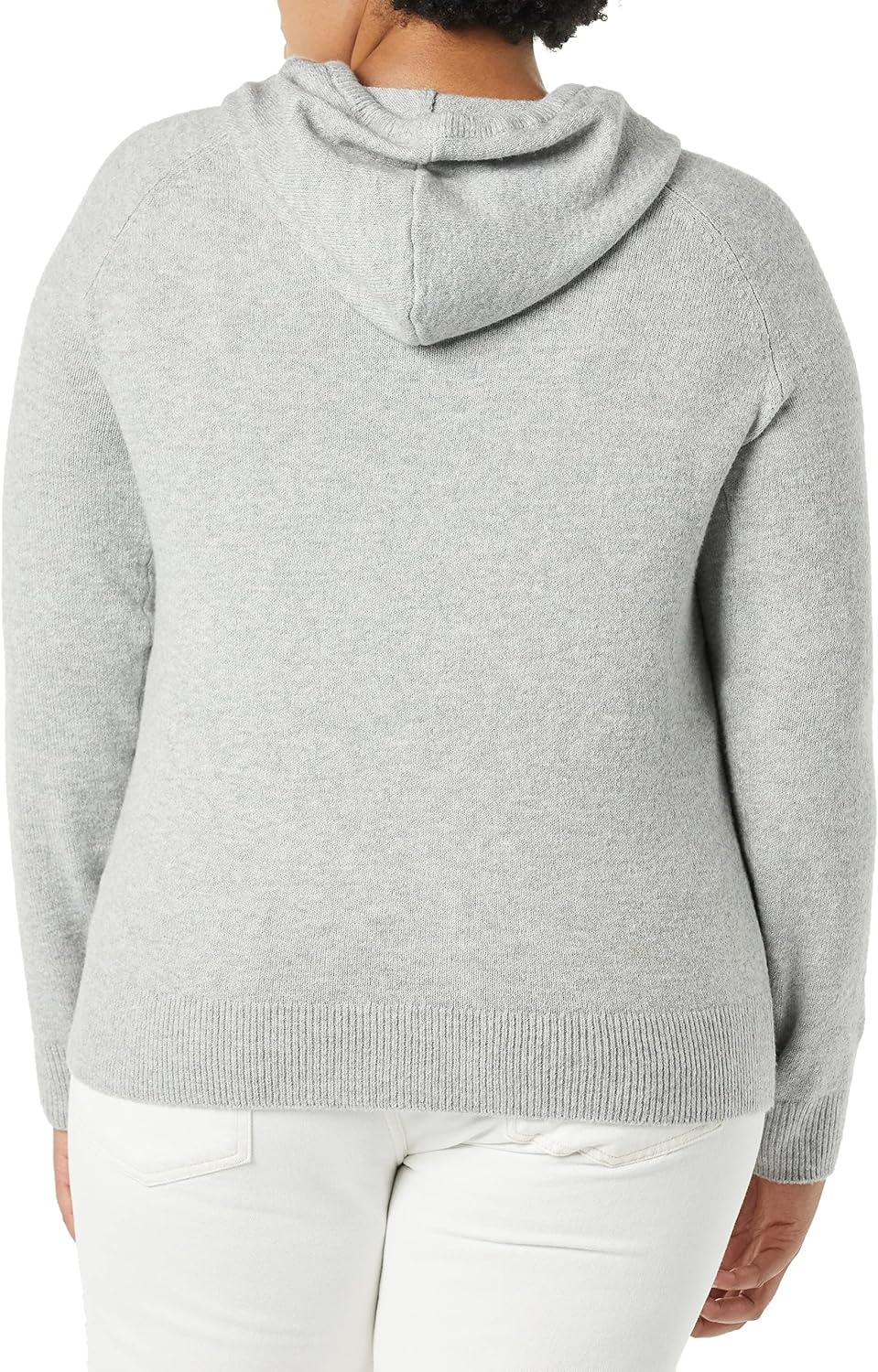 image:imageAmazon Essentials Womens Long Sleeve Soft Touch Hooded Pullover SweaterGrey Heather
