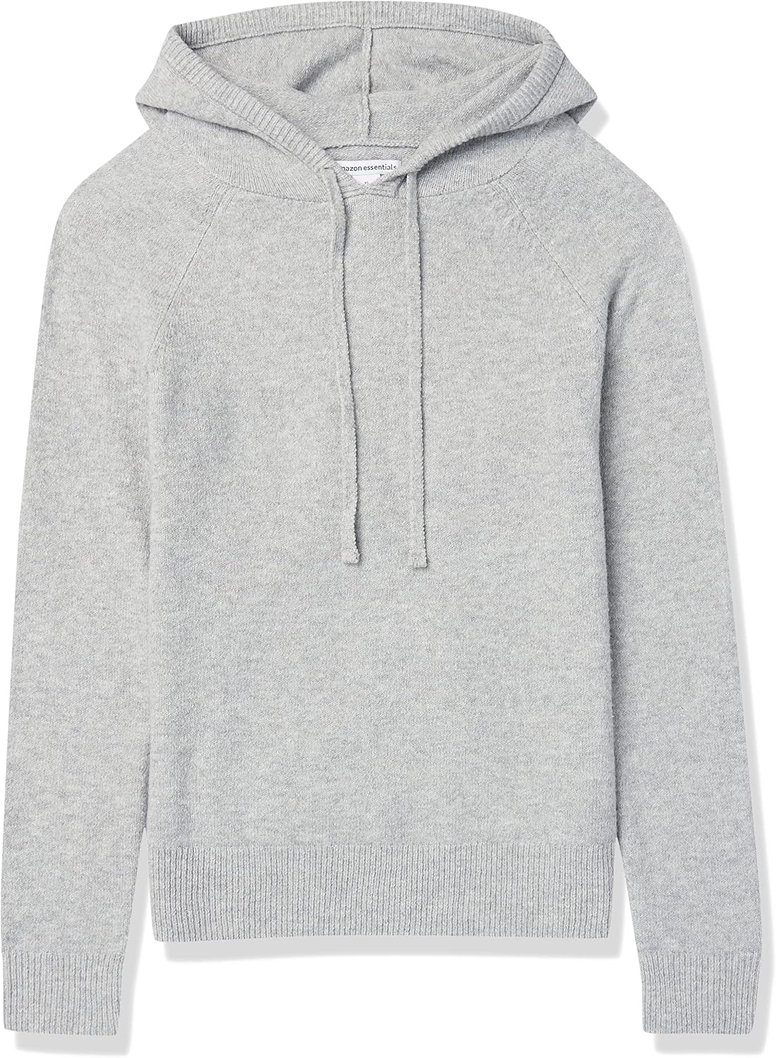 image:imageAmazon Essentials Womens Long Sleeve Soft Touch Hooded Pullover SweaterGrey Heather