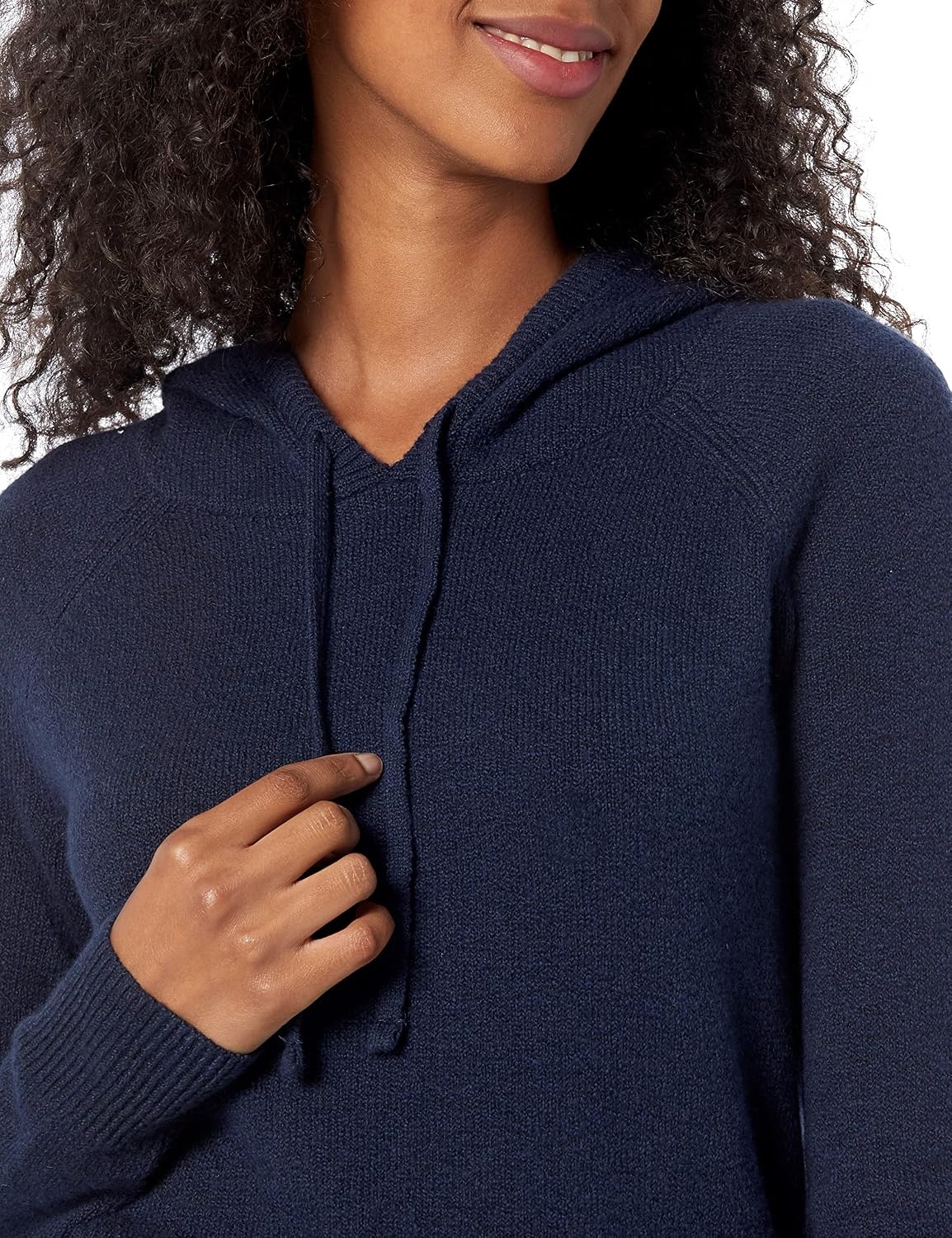 image:imageAmazon Essentials Womens Long Sleeve Soft Touch Hooded Pullover SweaterNavy