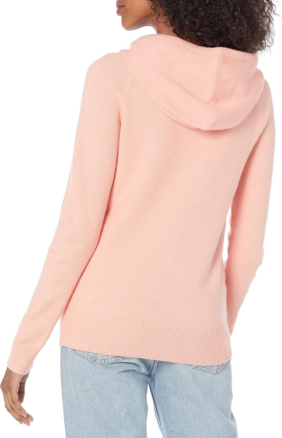 image:imageAmazon Essentials Womens Long Sleeve Soft Touch Hooded Pullover SweaterPeach